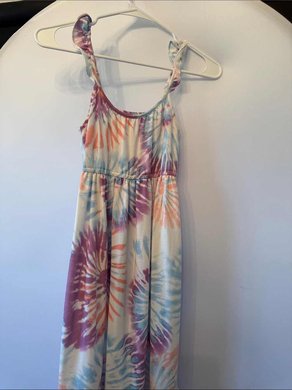 32 Degrees Girls Tie-Dye Sleeveless Maxi Dress - Purple, Blue, Orange